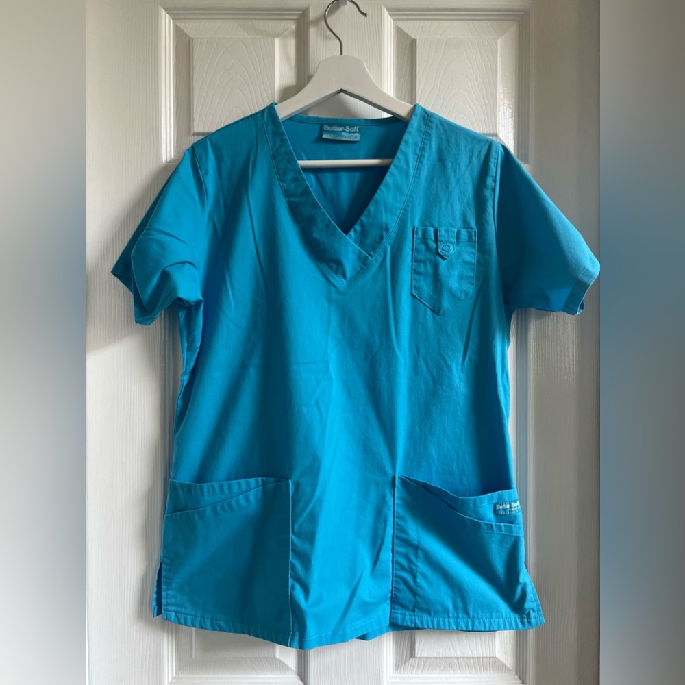 Butter Soft Stretch Scrub Set - paradise blue